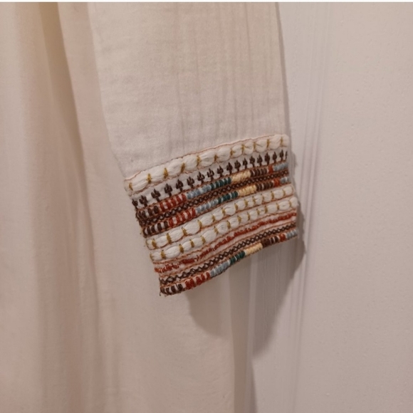 Zara Trafaluc Embroidered Boho Long Jacket - Picture 2 of 11